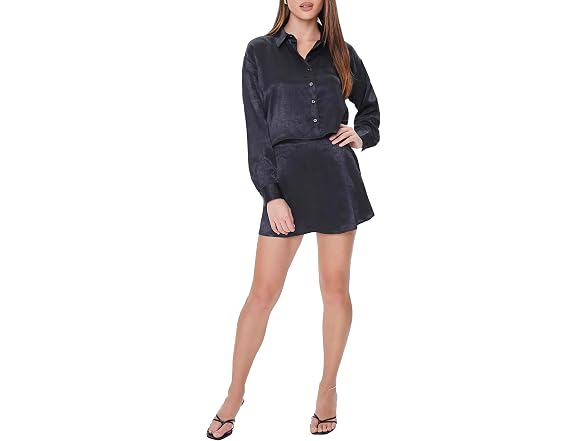 Forever 21 (L) Satin A-Line Mini Skirt