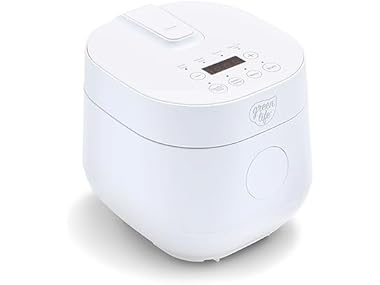 $15.99 GreenLife Digital Rice & Beans Cooker, 2-Cup dealfomo
