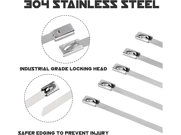Owl Tools Metal Zip Ties, 1000-Pack