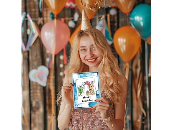 GLOBLELAND Funny Birthday Animal Clear