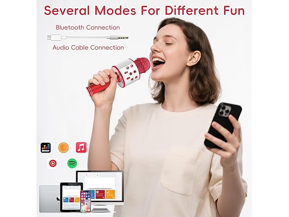 KIDWILL Wireless Karaoke Microphone