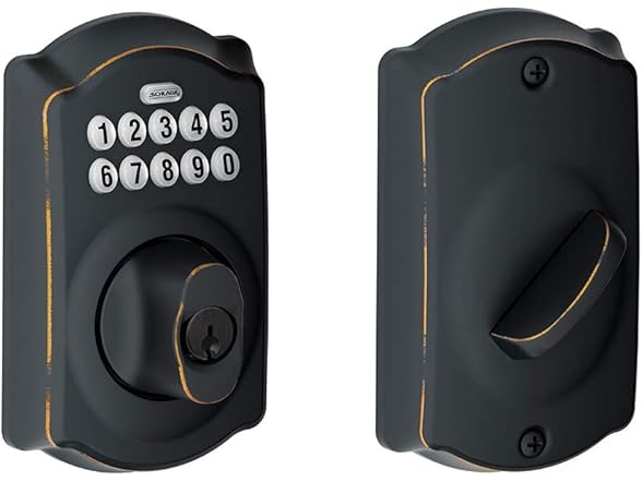 Schlage Aged Bronze Steel Electronic