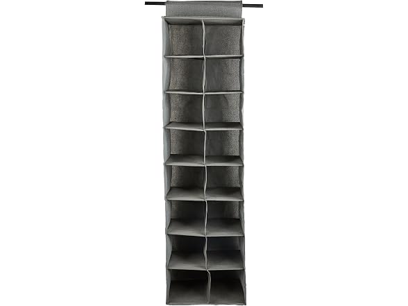 Simplify 16 Pocket Shoe Organizer in Grey