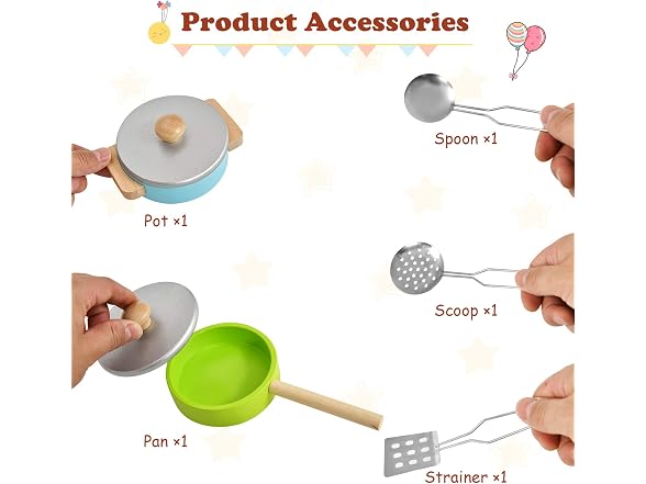 Costzon Kids Wooden Kitchen Playset