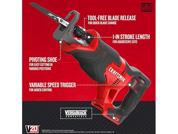 CRAFTSMAN CMCS300B V20 20-volt Max Variable Cordless