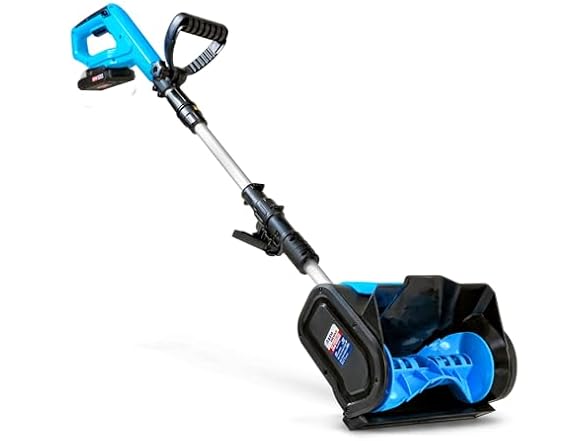 AlphaWorks Cordless Electric Snow Thrower - 20V 2Ah