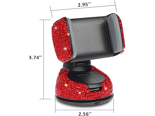 eing Car Phone Mount Bling Crystal Cell