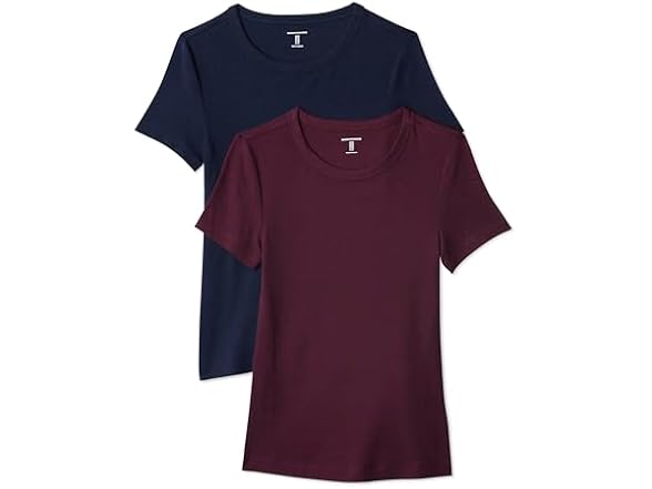 Amazon Essentials Women 2-Pack Crewneck T-Shirt - Gallery 5