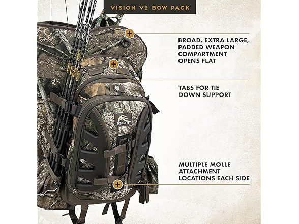 Insights Hunting by frogg toggs - The V2 Vision Bow Pack, Realtree APX