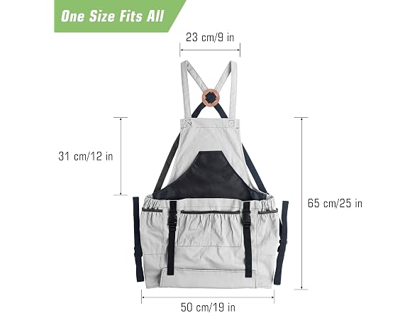 Garden Apron with Pocket for Harvesting