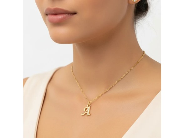 Initial Letter Pendant Necklace