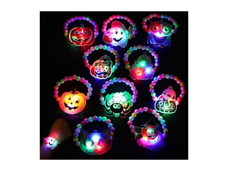 CCINEE 10pcs Halloween Led Bracelets