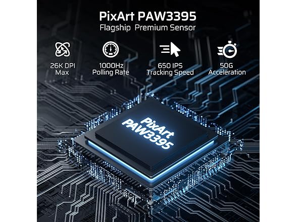 LTC  Ultralight Wireless Gaming Mouse with RGB Dock