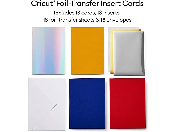 Cricut Foil Transfer Cards, R10 Sampler