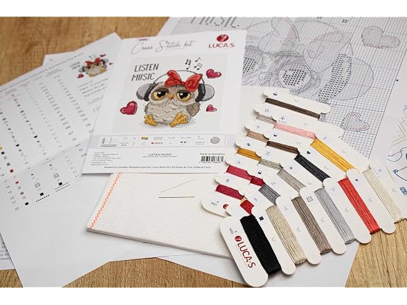Luca-S Cross Stitch Kit Listen Music, B1402 - Gallery 3