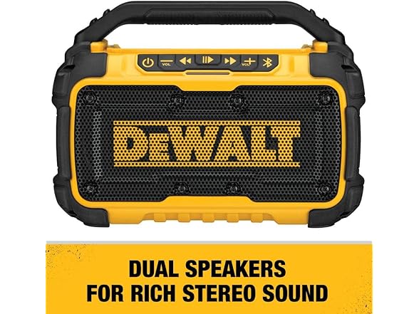 DEWALT DCR010 20V Max Bluetooth Speaker