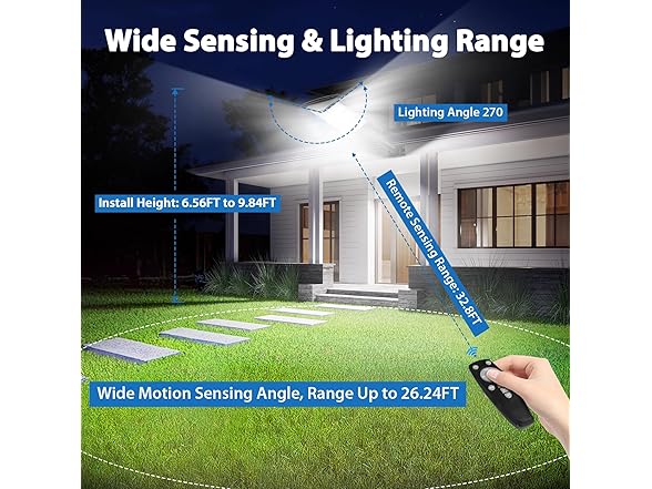 Bosceos 2-Pack 6000W Solar Street Lights Outdoor