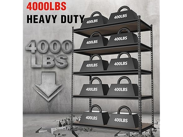 WORKPRO 5-Tier Storage Shelf 36x18x72