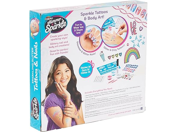 Cra-Z-Art Shimmer Sparkle Nails & Tattoos