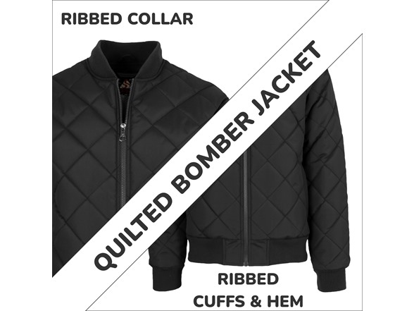 Womens Oversized Quilted Bomber Jacket