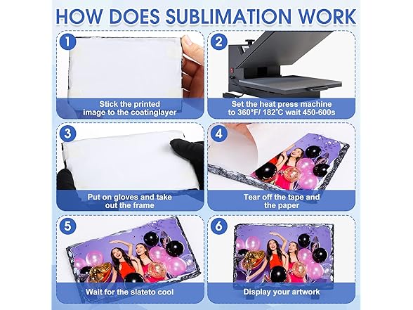 18 Pcs Blank Slate Rock Photo Frames