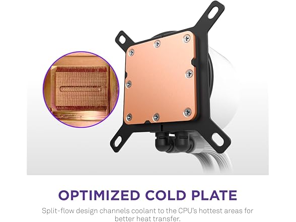 NZXT Kraken Plus 240 RGB CPU Liquid Cooler, White