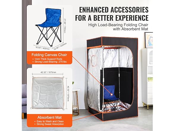 Sauna Tent Portable Full Size, 1400W Personal
