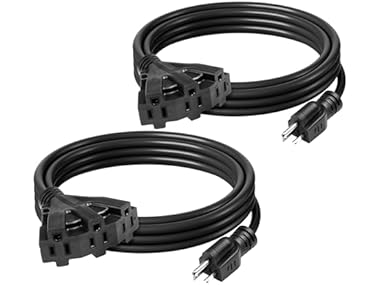 $14.99, Was $21.99, 31% Off! BN-LINK 2 Pack Triple Outlet Outdoor Extension Cord dealfomo