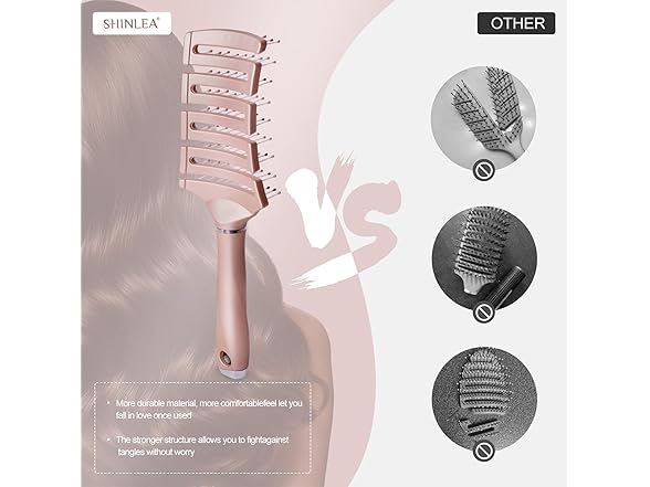 Curved Detangling Hair Brush
