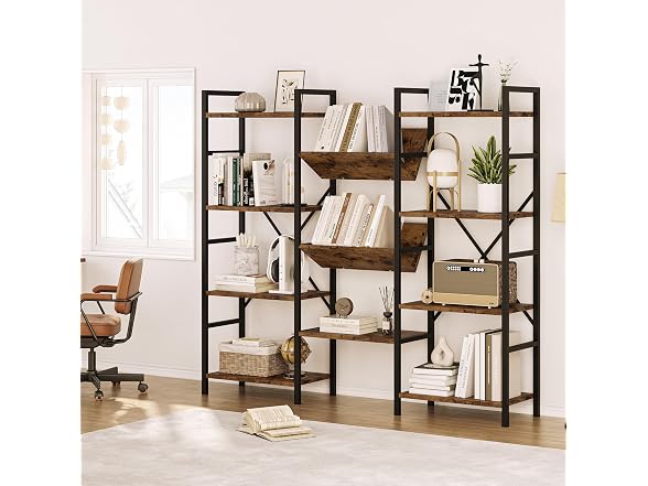 GAOMON 54" Triple Wide 4-Tier Bookshelf - Gallery 4