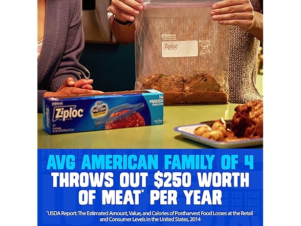 Ziploc Gallon Freezer 28ct
