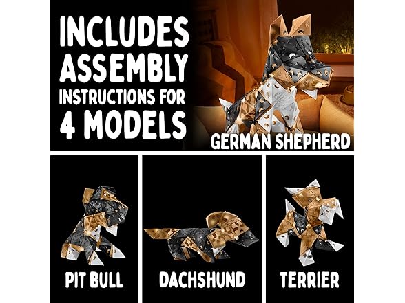 Thames & Kosmos Creatto Puppy Pals Light-Up 3D Puzzle Kit 