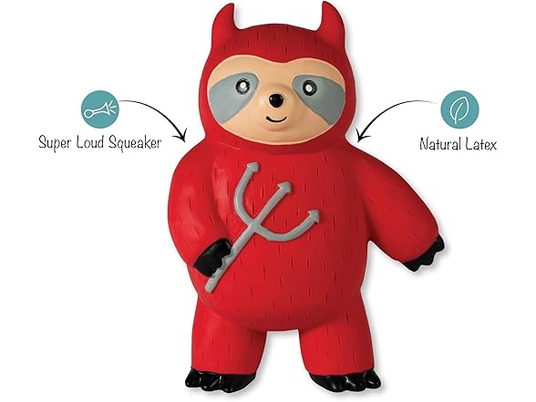 A Little HOTHEADED Latex Dog Toy