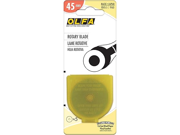 OLFA 45mm Rotary Blades 5pk