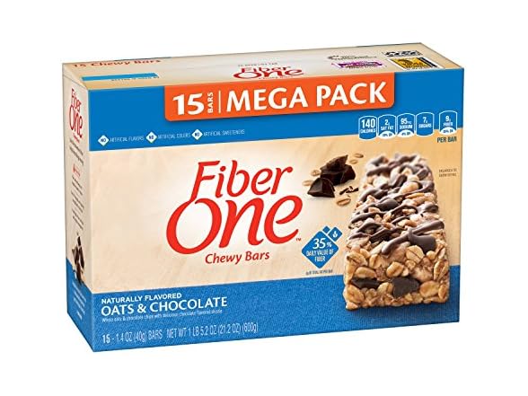 Fiber One Fiber One Chewy Bar, Oats and Chocolate,