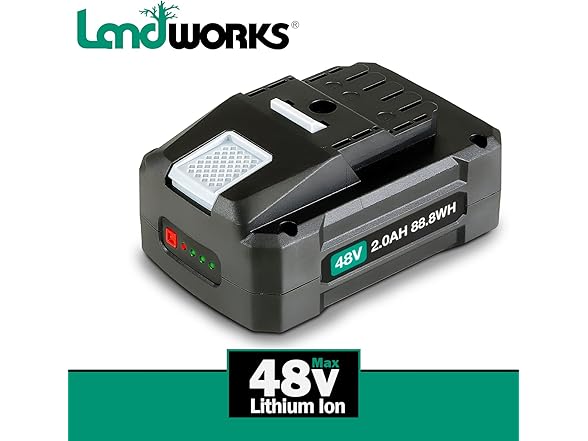 Landworks Super Duty Pro 48V DC 2Ah Lithium Ion Rechargeable Battery