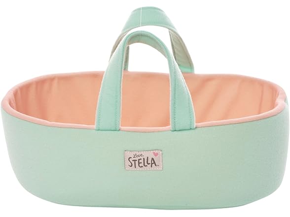 Love, Stella My First Doll Peach with Bassinet