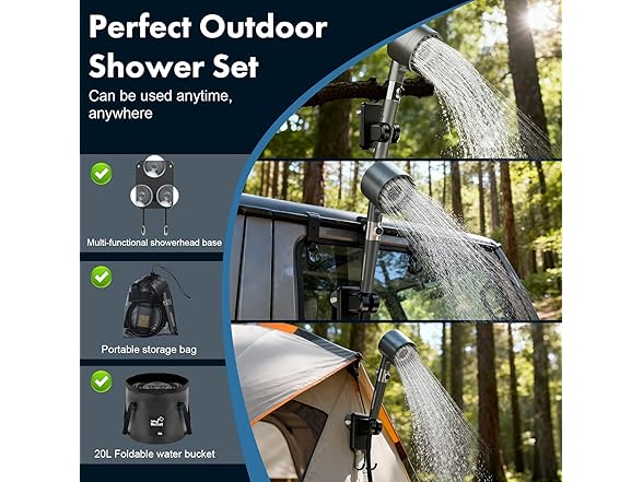 Omzer Portable Shower for Camping