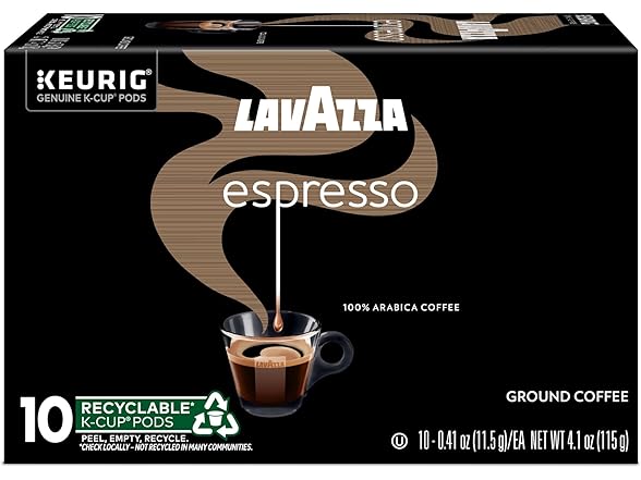 Lavazza Espresso K-Cups, 60ct