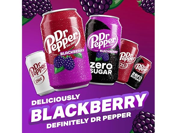 Dr. Pepper Blackberry Zero Sugar 12oz 12pk