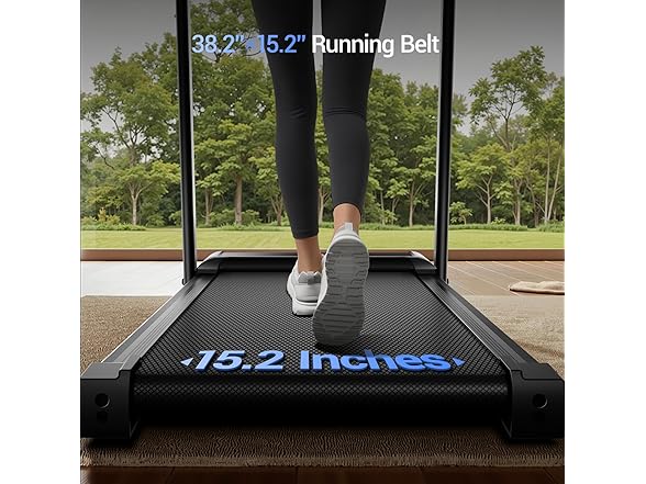 3-in-1 Treadmill with 15% Incline, Portable Treadmills for H (Open Box)