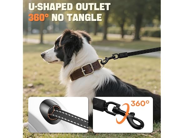Retractable Dog Leash with LED Light