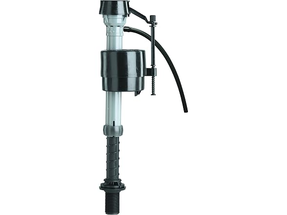 Fluidmaster 400A Anti-Siphon Universal Toilet Fill Valve, Black