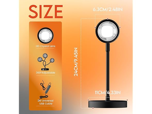 Multicolor LED Projection Lamp