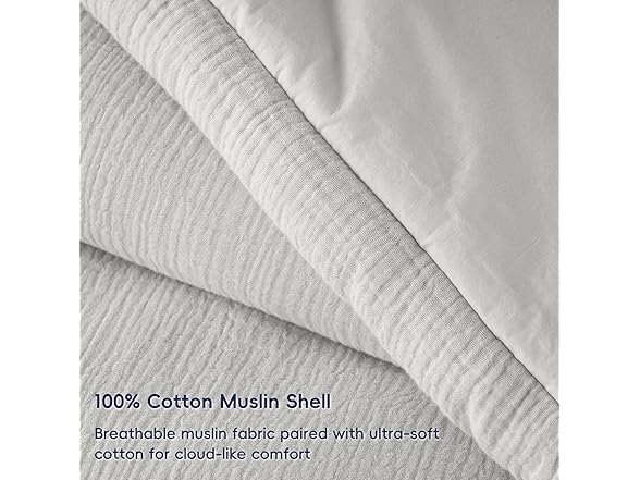 Light Grey King Cotton Comforter Set