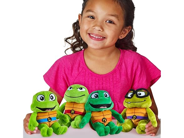 Teenage Mutant Ninja Turtles Tales of The TMNT Toddler Plush 4pk
