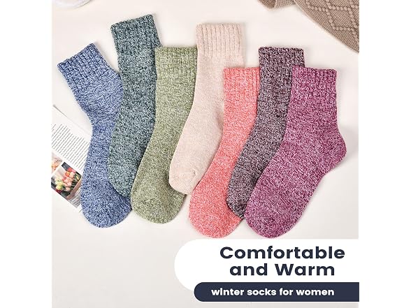Clothirily Women (OS) Wool Socks