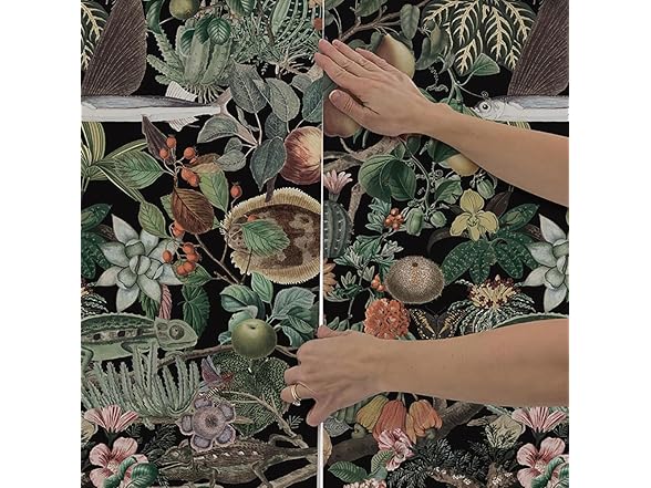 Vintage Floral Peel and Stick Plant Flower