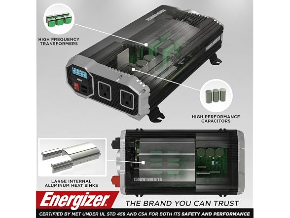 Energizer 1100 Watts Power Inverter Modi