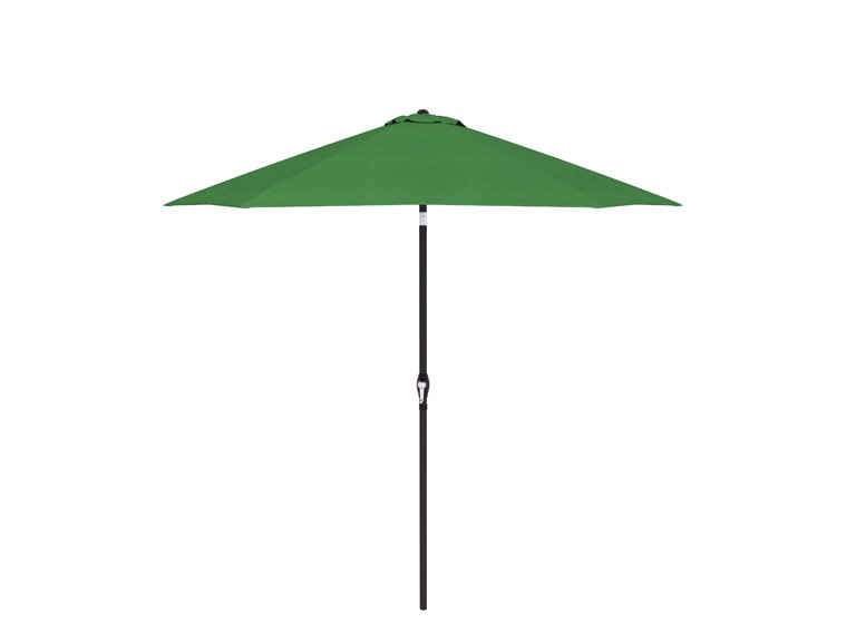 9ft Round  Tiliting Aluminum Pole, Fiberglass Rib, Crank Open Push Tilt Patio Umbrella  Hunter Green